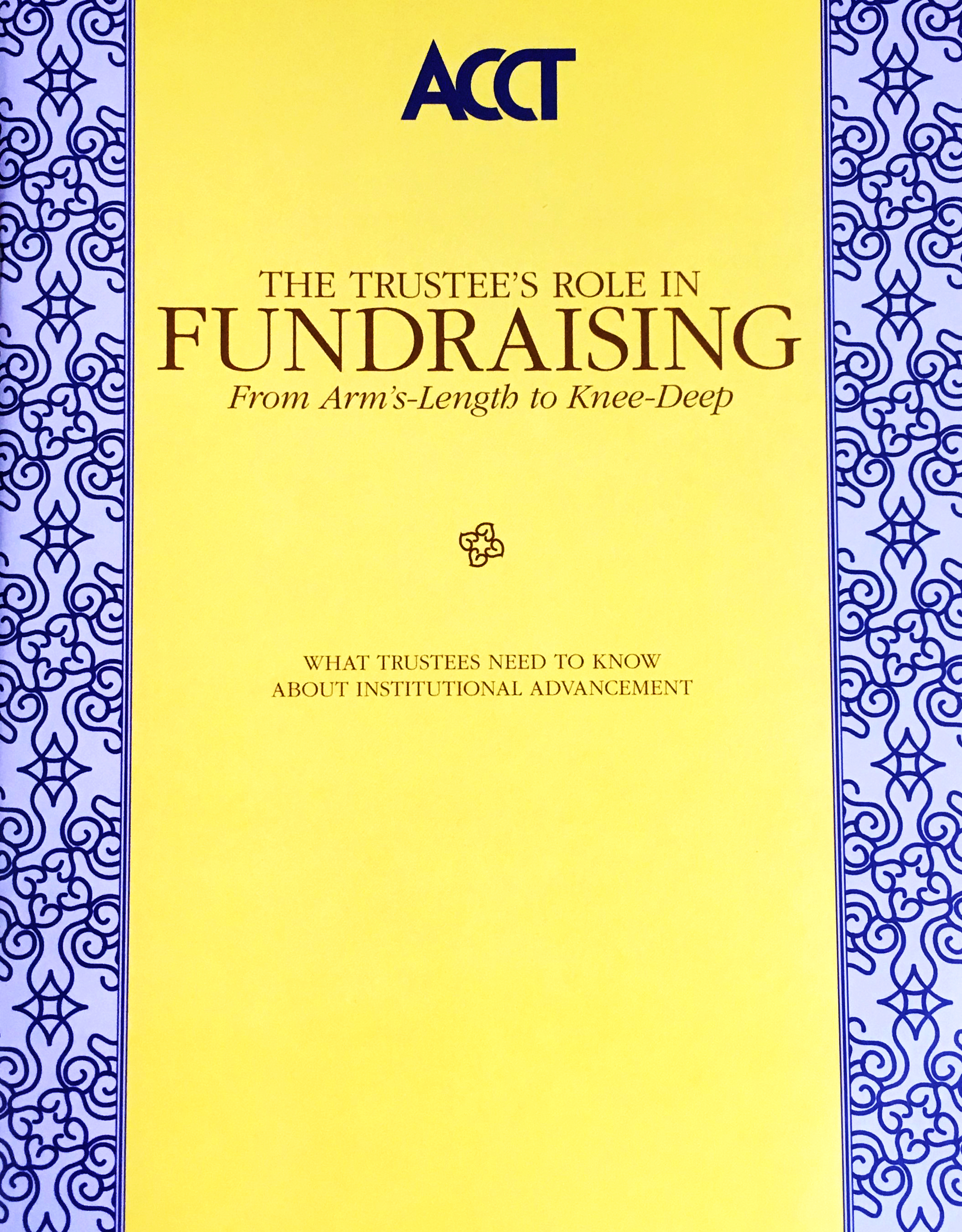 The Trustee's Role in Fundraising